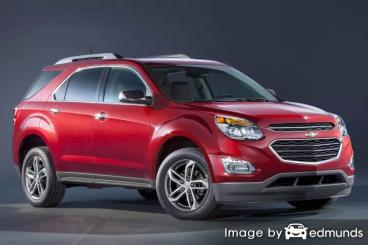 Insurance rates Chevy Equinox in Los Angeles