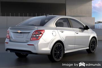 Insurance rates Chevy Sonic in Los Angeles
