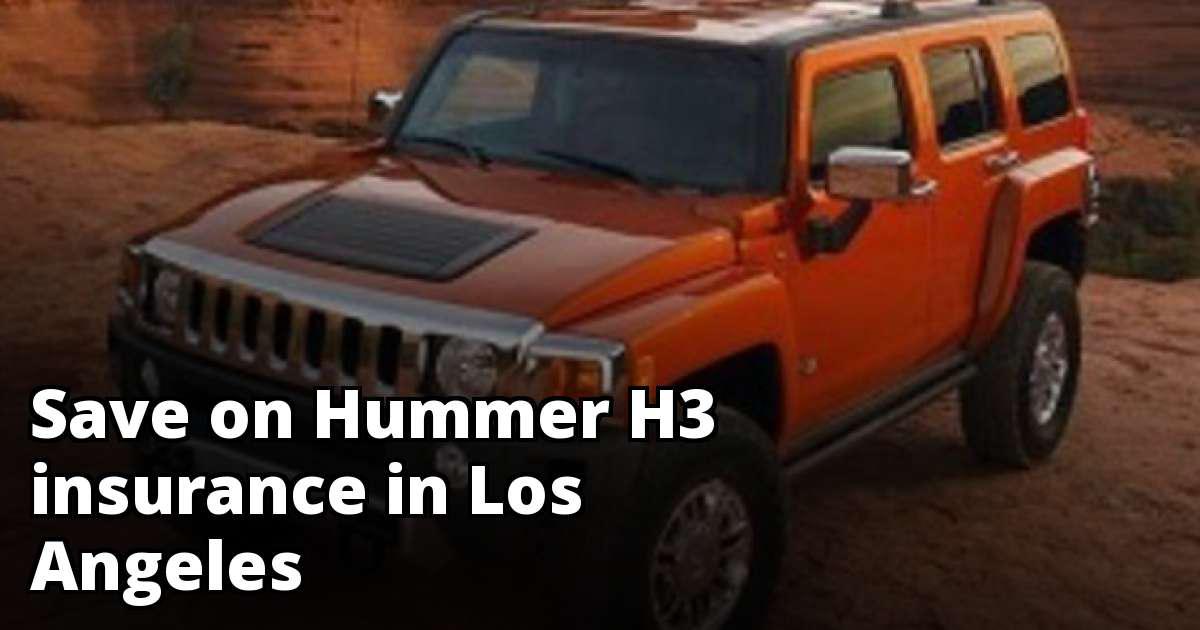 Cheapest Hummer H3 Insurance in Los Angeles, CA