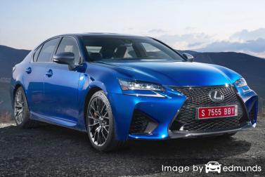 Insurance rates Lexus GS F in Los Angeles