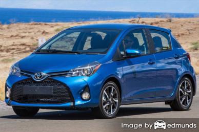 Insurance rates Toyota Yaris in Los Angeles