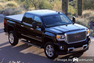 Insurance rates GMC Sierra 2500HD in Los Angeles