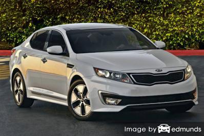 Insurance rates Kia Optima Hybrid in Los Angeles