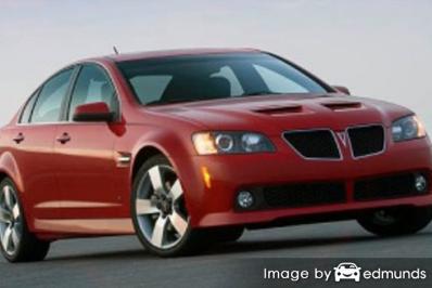 Insurance rates Pontiac G8 in Los Angeles