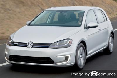 Insurance rates Volkswagen e-Golf in Los Angeles